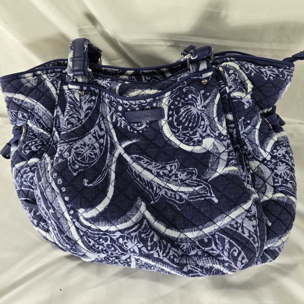 Stylish Blue Quilted Women's Bag